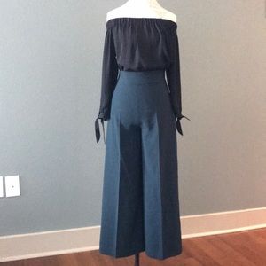 Zara Forrest Green culottes